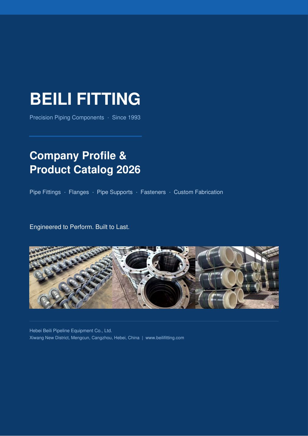 BEILI FITTING Company Profile & Product Catalog 2026 — front cover